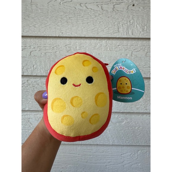 Squishmallows Mannon Gouda Cheese Plush Toy 2024 Kellytoy Kids Stuffed Animal - Picture 1 of 3